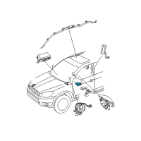 OEM Toyota Center Sensor Diagram - 89170-0R021