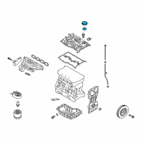 OEM 2020 Hyundai Veloster N Cap-Oil Filler Diagram - 26510-26650