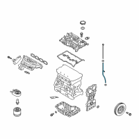 OEM Kia Stinger Oil Level Gauge Guide Diagram - 266122CTA0