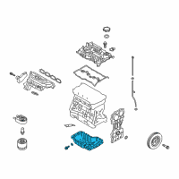 OEM 2021 Kia Stinger Pan Assembly-Engine Oil Diagram - 215102CTA0