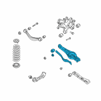 OEM 2018 Kia Cadenza Arm Complete-Rear Lower Diagram - 55210F6300