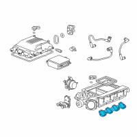 OEM Chevrolet Corvette Supercharger Gasket Set Diagram - 19180613