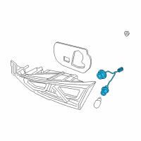 OEM Hyundai Elantra Lamp Holder And Wiring, Interior, Rear Diagram - 92470-F2100