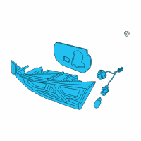 OEM 2017 Hyundai Elantra Lamp Assembly-Rear Combination Inside, RH Diagram - 92404-F2410