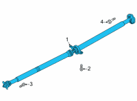 OEM 2021 Hyundai Santa Fe Shaft Assembly-PROPELLER Diagram - 49300-S1600