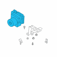 OEM 2014 Ford Escape ABS Control Unit Diagram - CV6Z-2C405-E