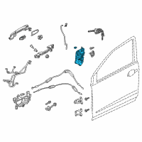 OEM 2020 Honda Odyssey Latch Assembly, Left Front Door Power Diagram - 72150-TLA-A01
