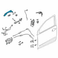 OEM 2022 Honda CR-V Handle, Left Front (Modern Steel Metallic) (Smart) Diagram - 72181-TLA-A71ZF
