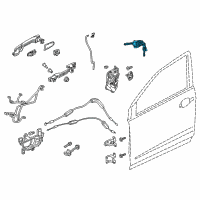OEM 2020 Honda CR-V Cylinder, Driver Side Door Diagram - 04921-TLA-A01