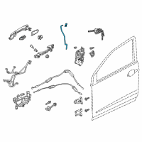 OEM 2021 Honda CR-V Rod Set, R. FR. Door Latch Diagram - 72113-TLA-305