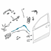 OEM Honda CR-V Cable, Front Door Lock Diagram - 72133-TLA-A01