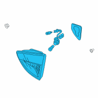 OEM 2009 Hyundai Veracruz Lamp Assembly-Rear Combination Inside, LH Diagram - 92405-3J000