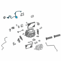 OEM 2018 Lexus LS500h Harness, Air Conditioner Diagram - 82212-50220