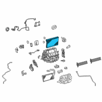 OEM 2020 Lexus LS500 EVAPORATOR Sub-Assembly Diagram - 88501-50420