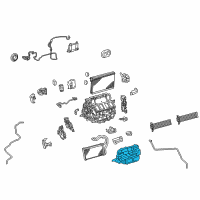 OEM Lexus LS500h DAMPER Assembly, Heater Diagram - 87020-50040