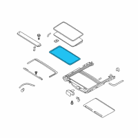 OEM 2006 Mercury Mountaineer Retainer Diagram - 6L2Z-7852124-CAB