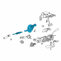 OEM 2019 Ram 1500 Classic Steering Column Intermediat Shaft Diagram - 55057332AA