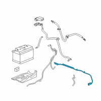 OEM 2013 Chevrolet Silverado 2500 HD Positive Cable Diagram - 22850357