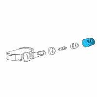 OEM Cadillac ATS TPMS Sensor Nut Diagram - 22739567