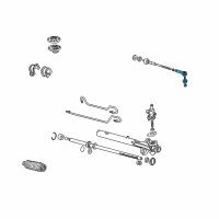 OEM 2006 Honda Odyssey End, Tie Rod Diagram - 53540-SHJ-A01