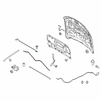 OEM 2018 Ford Mustang Support Rod Diagram - JR3Z-16826-A