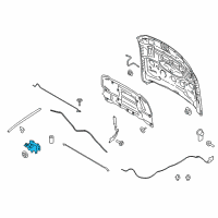 OEM Ford Latch Diagram - JR3Z-16700-A