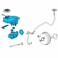 OEM Chevrolet Traverse Master Cylinder Diagram - 84644599