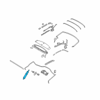 OEM 2012 Ford Mustang Lift Cylinder Diagram - 8R3Z-7650600-A