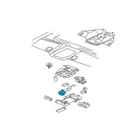 OEM 2010 Buick Lucerne Switch Asm-Sun Roof *Shale Diagram - 10372574