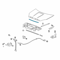 OEM 2008 GMC Acadia Front Weatherstrip Diagram - 25862797