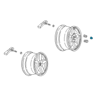 OEM 1999 Chevrolet Corvette Transmitter Nut Diagram - 15234846