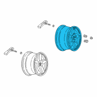 OEM 2004 Chevrolet Corvette Wheel Diagram - 9594010