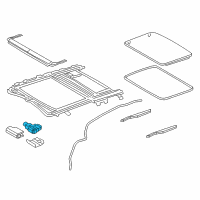 OEM 2018 Lexus LS500h Gear Assembly, Sliding Roof Diagram - 63260-50130