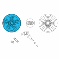 OEM Hyundai Elantra 16 Inch Wheel Diagram - 52910-F2200