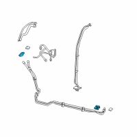 OEM Jeep Wrangler Clip-A/C Quick Disconnect Diagram - 4596153