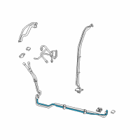 OEM 1999 Dodge Durango A/C Liquid Line Hoses Diagram - 5011707AA