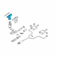 OEM 2003 Nissan Altima Exhaust Manifold Diagram - 14004-8J101