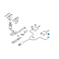 OEM Nissan Altima Bracket-Exhaust Mounting Diagram - 20731-ZD91A