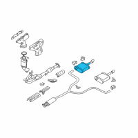 OEM 2006 Nissan Altima Muffler Assy-Exhaust Main Diagram - 20100-JB51A