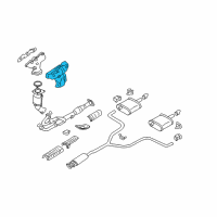 OEM Nissan Maxima Cover-Exhaust Manifold Diagram - 16590-8J100
