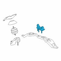 OEM 2006 Cadillac CTS Transmission Mount Diagram - 15861893