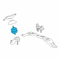 OEM Cadillac Front Mount Diagram - 25759899