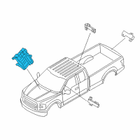 OEM 2021 Ford F-250 Super Duty KIT - ALARM/KEYLESS LOCK SYSTE Diagram - LU5Z-15604-AN