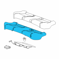 OEM 2018 Chevrolet Cruze Seat Cushion Pad Diagram - 84282996