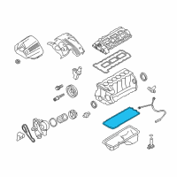 OEM 2011 BMW 135i Oil Pan Gasket And Bolts Diagram - 11-13-7-600-482