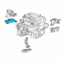 OEM 2018 Chevrolet Sonic Transmission Mount Bracket Diagram - 96852625