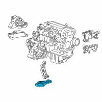 OEM 2013 Chevrolet Sonic Lower Transmission Mount Diagram - 95493722