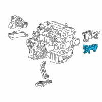 OEM 2015 Chevrolet Sonic Mount Bracket Diagram - 95325758