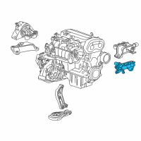 OEM 2017 Chevrolet Sonic Mount Bracket Diagram - 95325758