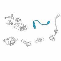 OEM Lexus IS300 Sensor, Air Fuel Ratio Diagram - 89467-30080